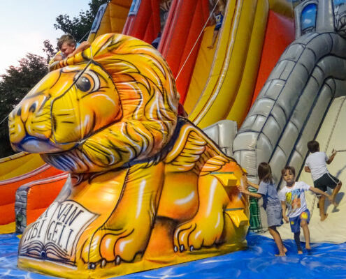Inflatable lion of the Venice arsenal