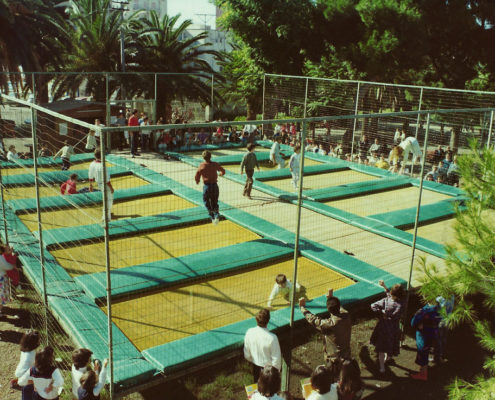 Trampolini elastici parco pubblico Acireale