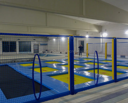 Indoor trampoline arena