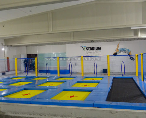 Indoor trampoline arena