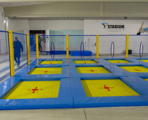 Indoor trampoline arena