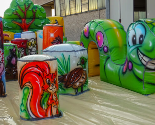 Gioco gonfiabile con birilli - Inflatable with pins