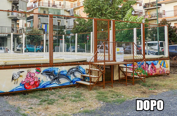 Impianto trampolini elastici usato revisionato Vendita attrezzature usate per parco giochi e lunapark