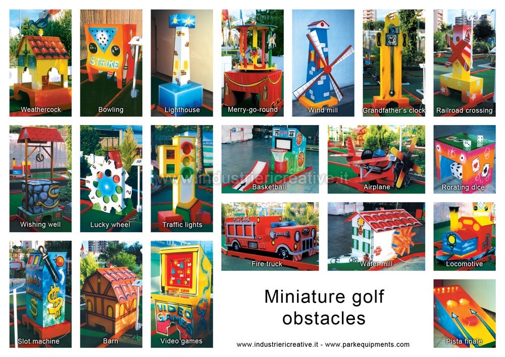 Animated miniature golf obstacles supply