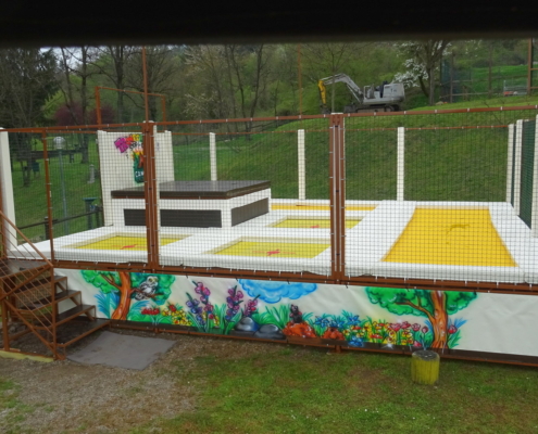 Tappeto elastico Stop&Go Camping La Futa 2 Mini tappeti elastici per trampoline park da esterno