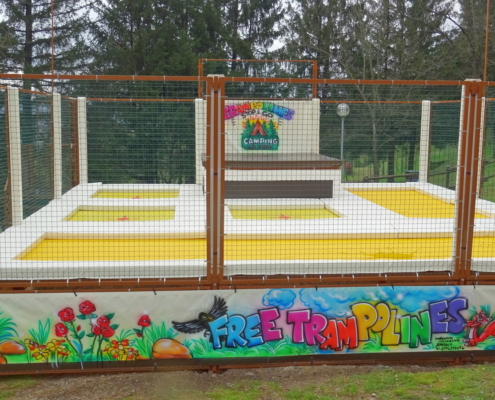 Trampolino Stop&Go Camping La Futa 3 Tappeto elastico Stop&Go da esterno