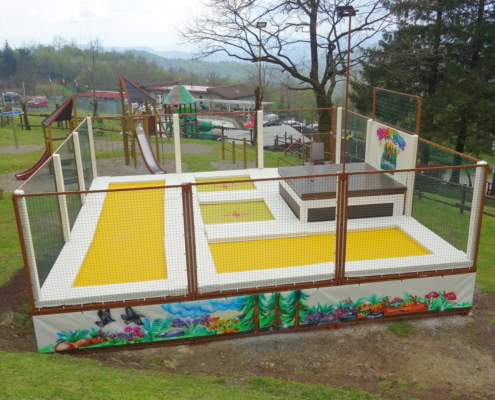 Trampolini Stop&Go Camping La Futa 5 Tappeti elastici da esterno per trampoline park