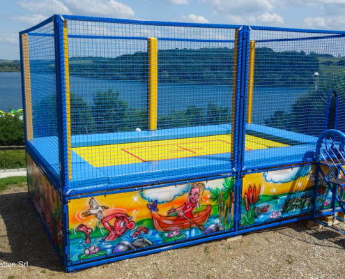 Trampolino elastico singolo professionale per bambini e adulti - produzione e vendita
