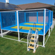 High performance trampoline for private use