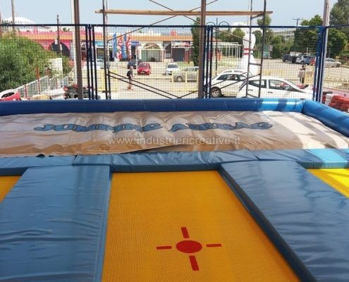 Modular trampolines with airbag supply -Vendita trampolini elastici con airbag